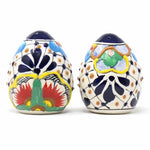 Salt/Spice Shakers - Dots and Flowers, Set of Two