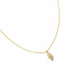 14k Gold Plated Leaf Pendant with Chain