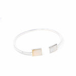 Cuff Bracelet, Mother of Pearl Square