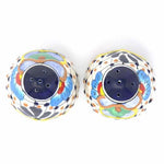 Salt/Spice Shakers - Dots and Flowers, Set of Two