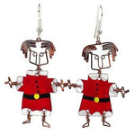 Dancing Girl Santa Earrings - Creative Alternatives