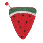 Handmade Felt Fruit Coin Purse - Watermelon