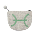 Felt Pisces Zodiac Coin Purse