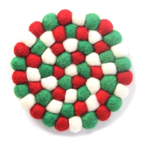 Multicolor Trivet- White Christmas